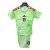 Kit Infantil Itália Away 2025/26 – vista frontal da camisa e short verdes