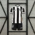 Kit Infantil Botafogo Home 2024/25 com camisa listrada e short preto
