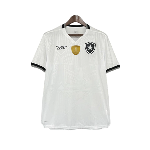 Camisa Botafogo III Branca 2024/25 Reebok – com Patch Campeão da Libertadores. visão frontal