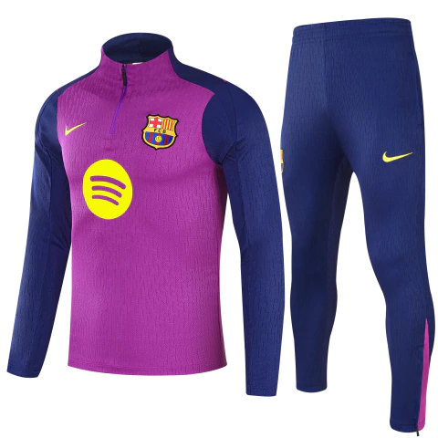 Conjunto de Treino FC Barcelona 2025/26 - Nike Spotify - Roxo e Azul