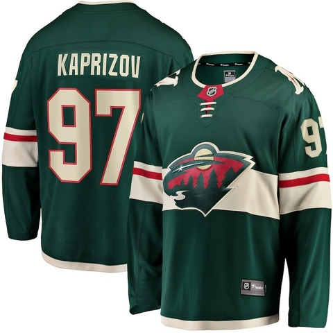 Camisa NHL Minnesota Wild Jersey Verde – Frente com logo bordado