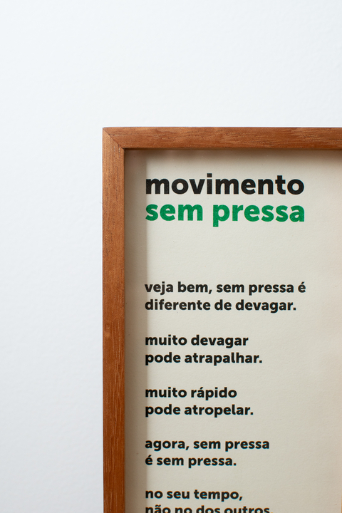 Quadro Movimento sem pressa