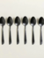 SET X 6 CUCHARITAS NEGRO MATE LISBOA - comprar online