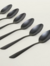 SET X 6 CUCHARAS NEGRO MATE LISBOA - Maison Bruné