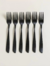 SET X 6 TENEDORES NEGRO MATE LISBOA - comprar online