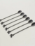 SET X 6 CUCHARAS MILSHAKE DE ACERO NEGROSTEM en internet