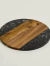 TABLA MARMOL NEGRO Y MADERA MACAEL en internet