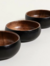 SET DE 3 COPETINEROS REDONDOS ACACIA MANILA - Maison Bruné