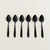 SET X 6 CUCHARAS DE MESA LISBOA NEGRO MATE