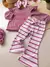 Conjunto Rayas Lila