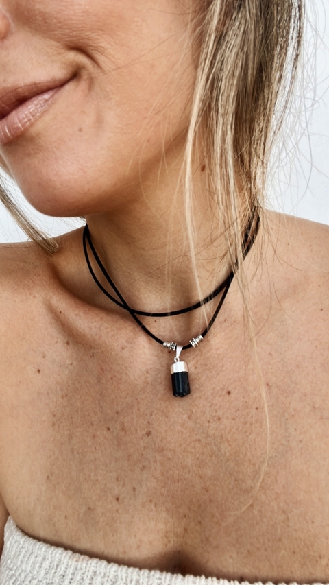 Collar Amuleto (turmalina)
