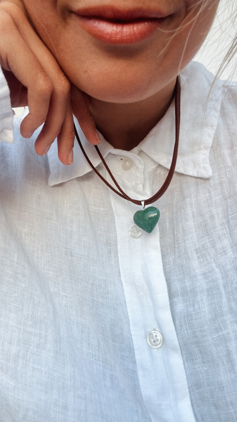 Amuleto Amor (cuarzo verde)