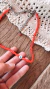Collar ojito turco (coral)