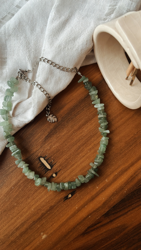 Collar Amelí (cuarzo verde) - comprar online
