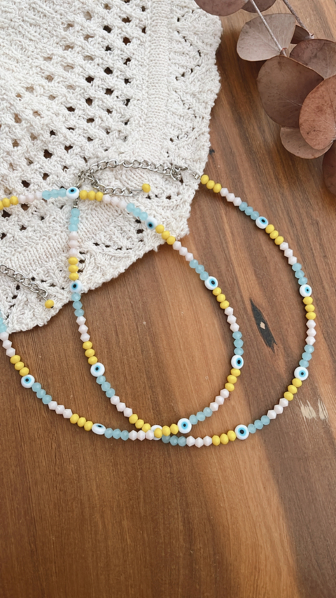 Collar ojito turco (combinado)