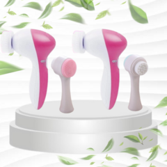 ¡4X1 2 CEPILLOS LIMPIADOR FACIAL AUTOMÁTICO 5 EN 1 + 2 CEPILLOS EXFOLIANTE DOBLE CARA DE REGALO!