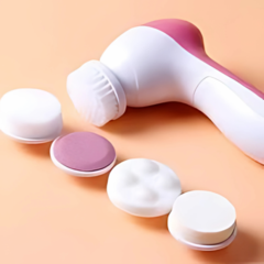 ¡4X1 2 CEPILLOS LIMPIADOR FACIAL AUTOMÁTICO 5 EN 1 + 2 CEPILLOS EXFOLIANTE DOBLE CARA DE REGALO! - Essenzia shop