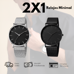 ¡2X1 RELOJES MINIMAL!