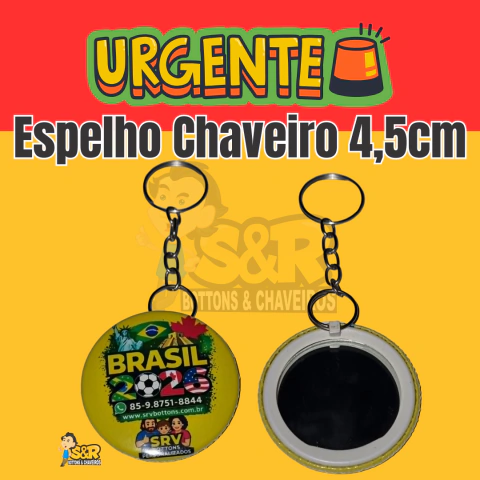 Espelho chaveiro 4,5 cm - comprar online