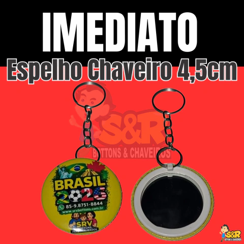 Espelho chaveiro 4,5 cm na internet