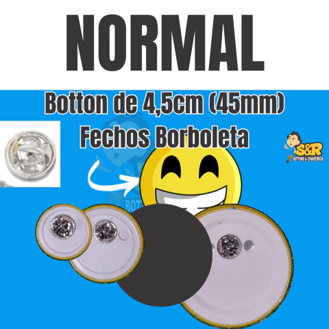 Botton Redondo com fecho Borboleta ou Magnético. - loja online