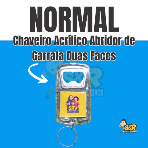 Chaveiros Acrílico em 6 modelos diferentes