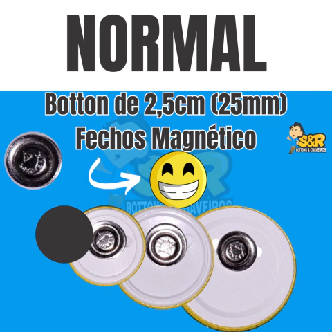 Botton Redondo com fecho Borboleta ou Magnético. - comprar online