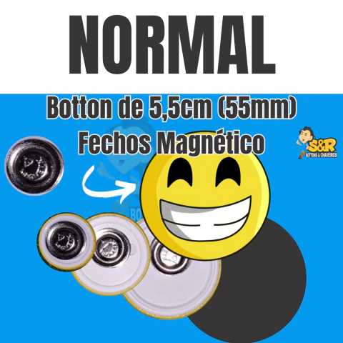 Botton Redondo com fecho Borboleta ou Magnético. - loja online