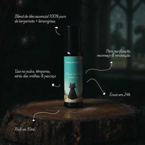 Roll-on Bergamota + Lemongrass - 10ml