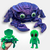 caranguejo cyber porta trecos, caranguejo articulado 3D, caranguejo com alien articulado, caranguejo porta objetos, caranguejo decorativo com alien, caranguejo cyber 3D, caranguejo articulado para decoração, caranguejo fidget com alien, caranguejo porta-t