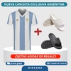 Camiseta Argentina Edicion Excusiva + ¡Ojotas Adidas Adilette de Regalo!