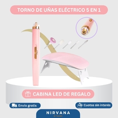 Torno de uñas electrico 5 en 1 + ¡Mini cabina Led de Regalo!