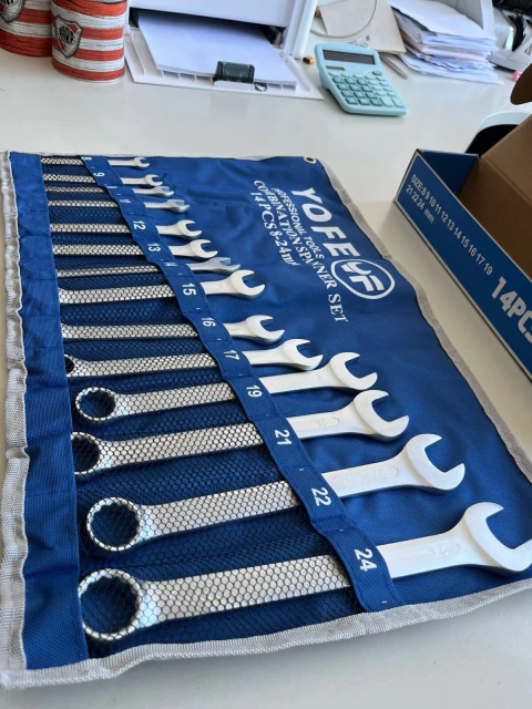 JUEGO DE LLAVES COMBINADAS 14 PIEZAS