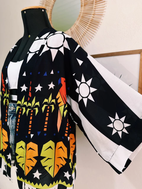 Kimono Selva Geométrica - comprar online