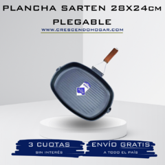 Plancha Sarten 28x24cm Plegable®