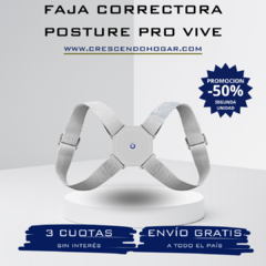 Corrector Faja Inteligente Posture Pro Vive® Con Sensor Y Vibración