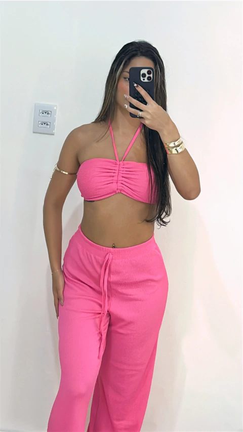 CONJUNTO PINK COM BOJO