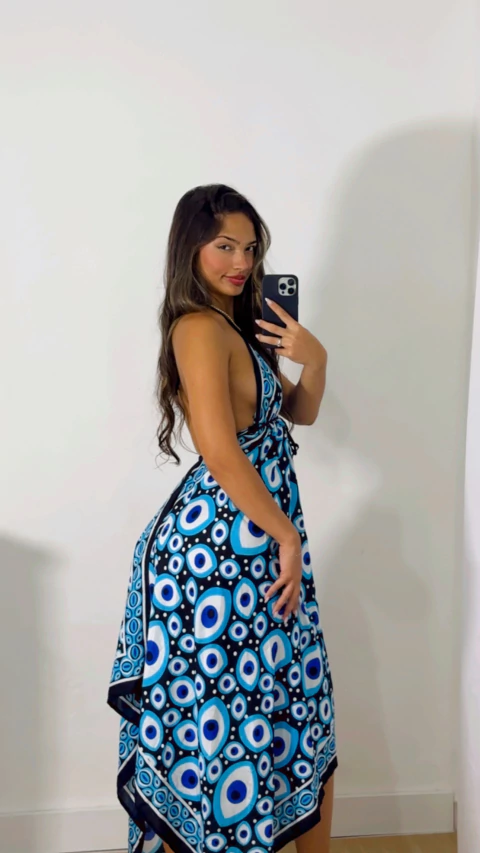 VESTIDO INDIANO OLHO GREGO