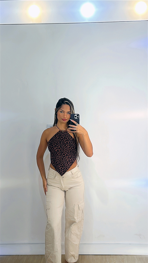 CROPPED DE TRICÔ ONCINHA