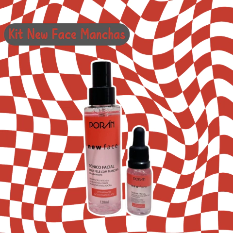 Kit Tônico Facial e Sérum Pele com Manchas New Face - Porán - comprar online