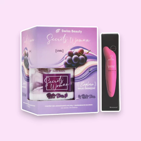 Gel Aromatizante para Virilha Uva + Massageador Golfinho - Swiss Beauty 240g - comprar online