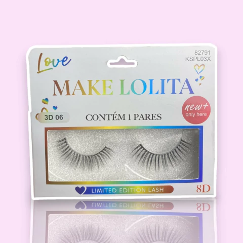 Cílios Postiços 3D Love - Make Lolita
