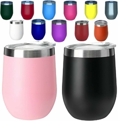 Copo Cuia Térmico Personalizado com Texto COM Tampa - 360ml