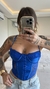 Corset renda azul