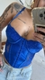 Corset renda azul - comprar online