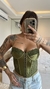 Corset renda verde