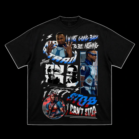 Camiseta Oversized Boxy Unissex - ATrain/Trem-Bala