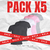 PACK X5 REMERAS BASICAS FEMENINAS 100% ALGODON