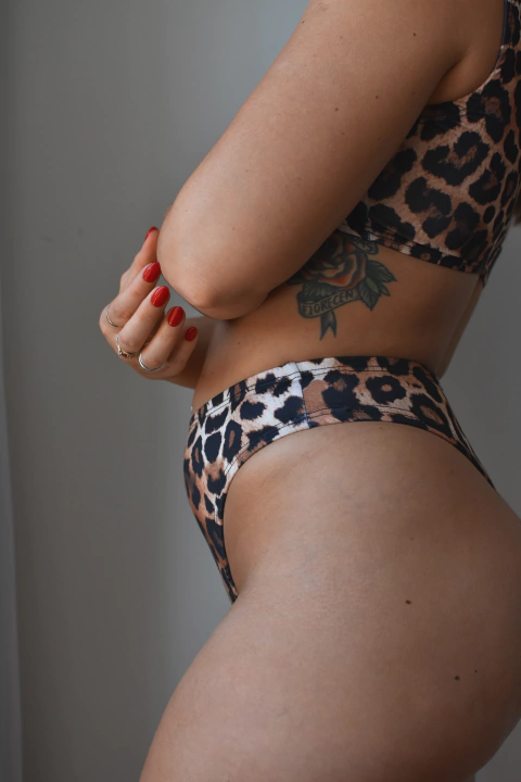Bombacha tiro alto Animal Print