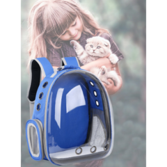 Mochila Transportadora Mascotas Gato Perro Capsula Burbuja